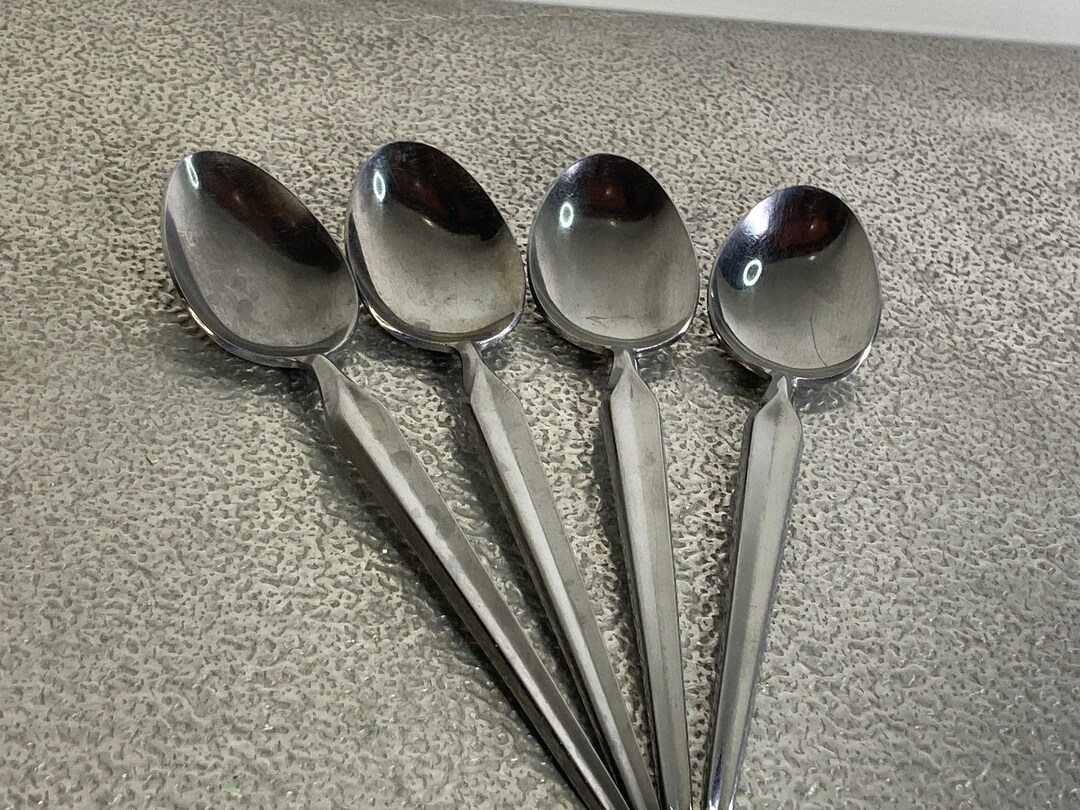 SRI Stainless Flatware Tablespoon Spoon Mid Century MCM Etsy