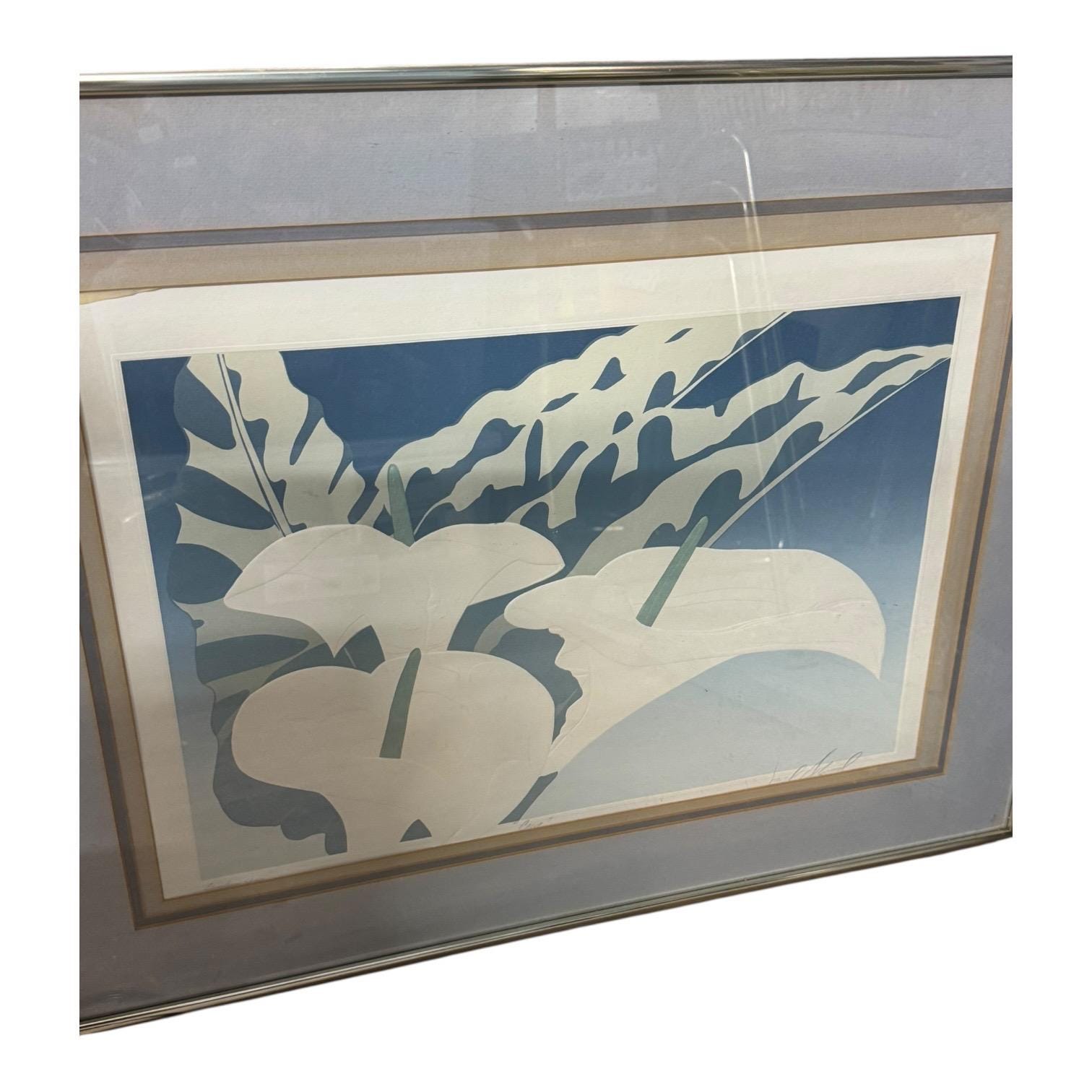 Artist Signed David Allgood Calla Birds of Paradise Flower Print