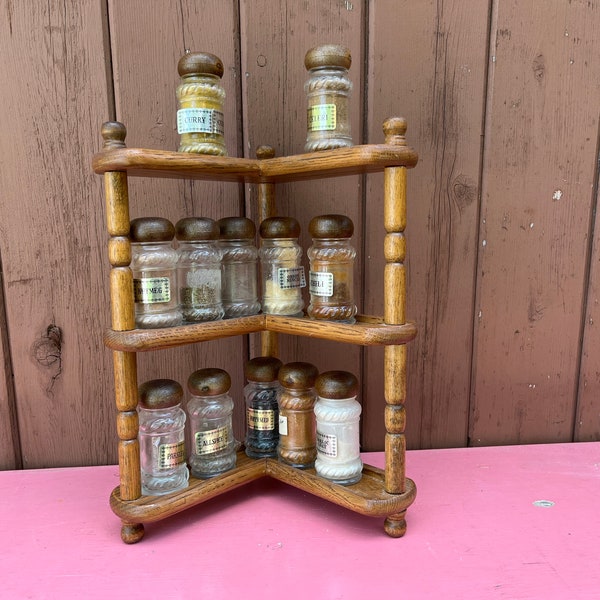 Corner Spice Rack Etsy