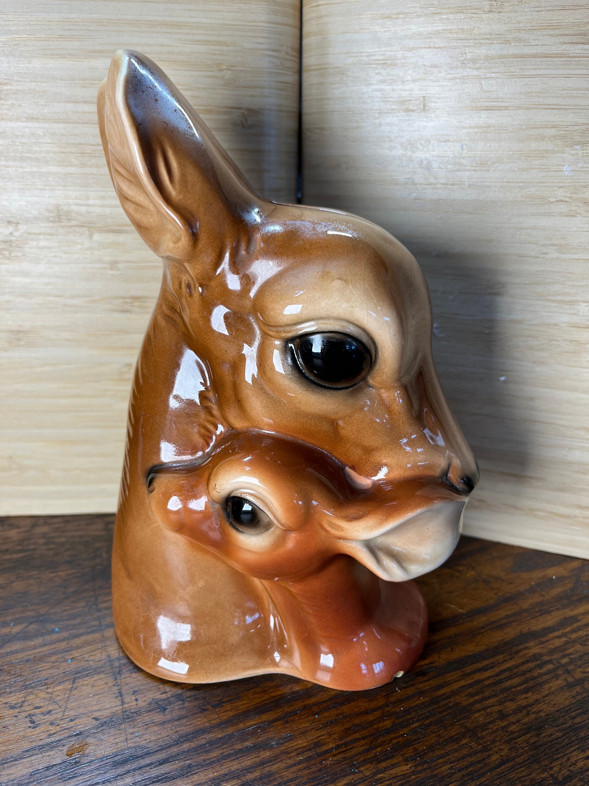 Lovely Made in Japan Royal Copley Style Mama Deer and Fawn