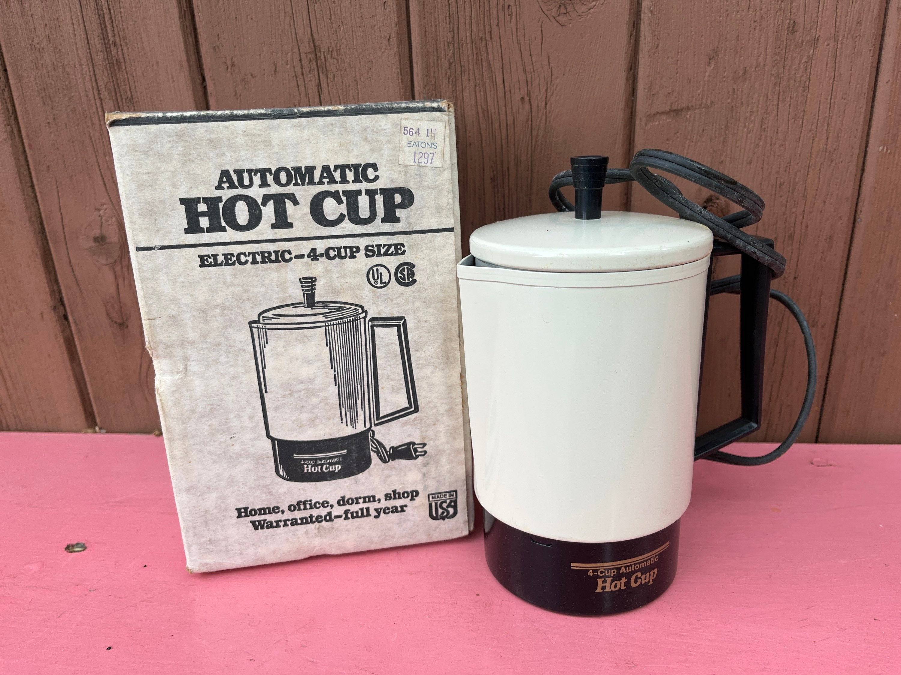 Vintage Travel Coffee Maker Empire Home N Away Percolator Black Carrying  Case Coffee Cups Portable Coffee Pot RV Trailer 