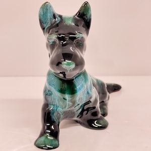 Cachorro, BMP, Blue Mountain Pottery, Canadá, Coleccionable, Cerámica, MCM, Vintage, Perro Scottie, Canadiense, Cerámica esmaltada sentada