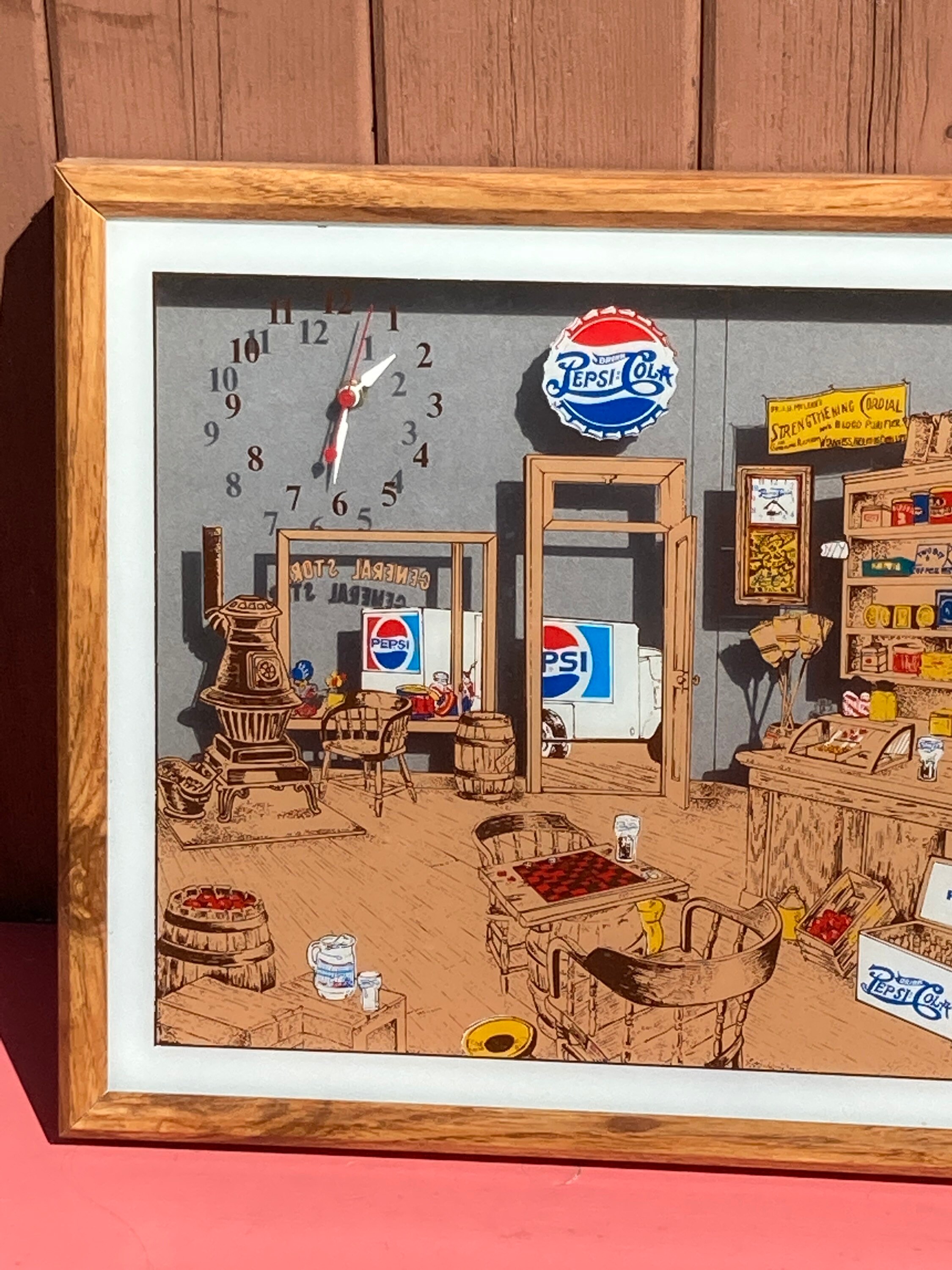 PEPSI COLA Clock Advertisement General Store Hanover Made in