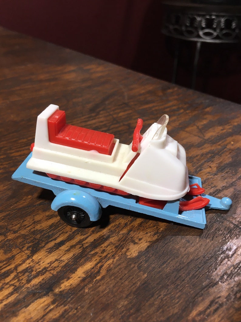 Toy Ski Doo Snowmobile Trailer Tootsie Toy Vintage Etsy
