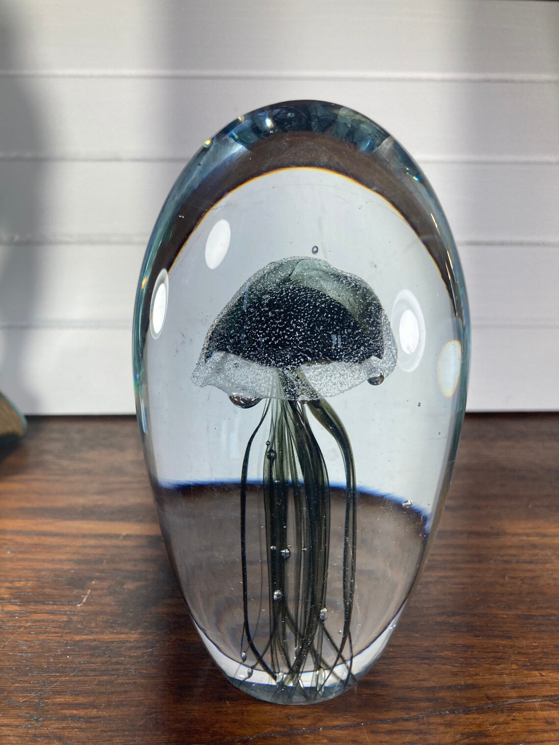 Murano Jellyfish paperweight Collectible Glass Made in Etsy
