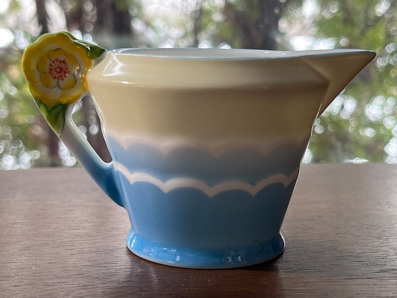 ノリタケ クリーマー、日本、フラワーハンドル、ヴィンテージ