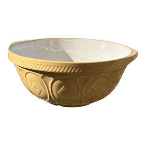 12” Bowl, TG Green Mixing Bowl, Mixing Bowl, traditional English, Vintage, Stoneware, Bakers, Farmhouse Cane Bowls Antique