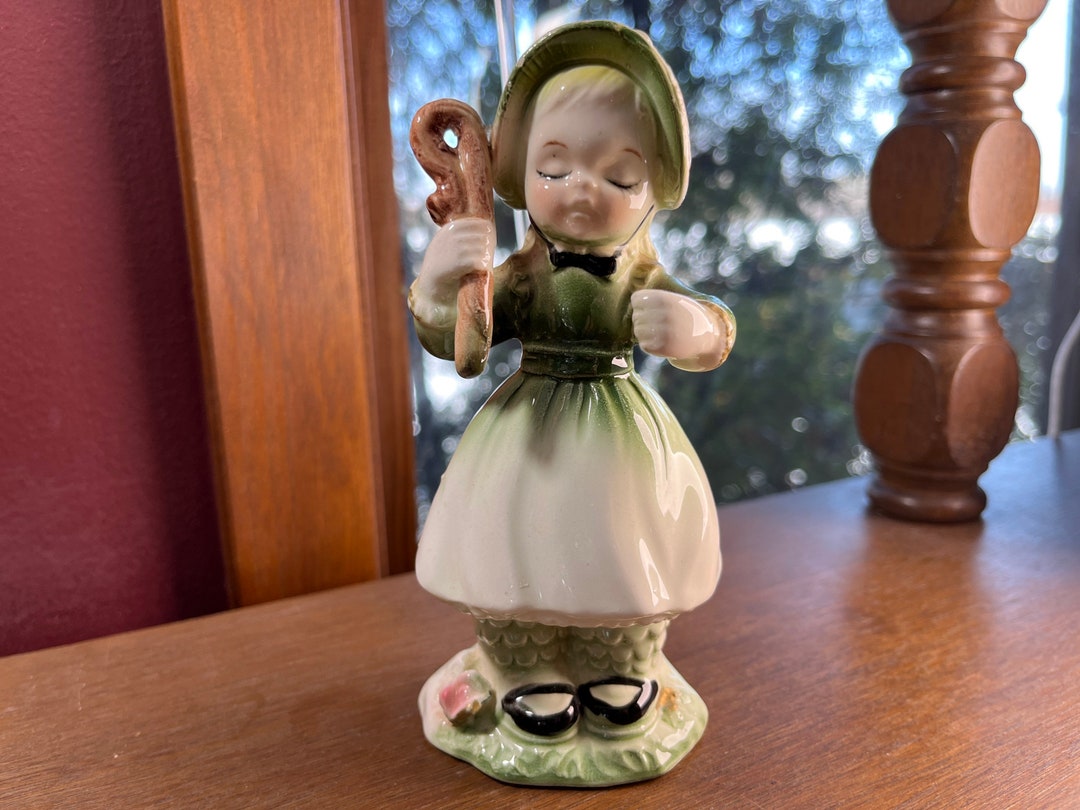 Napco Little Bopeep Nursery Rhyme Vintage Japan Knick Knack