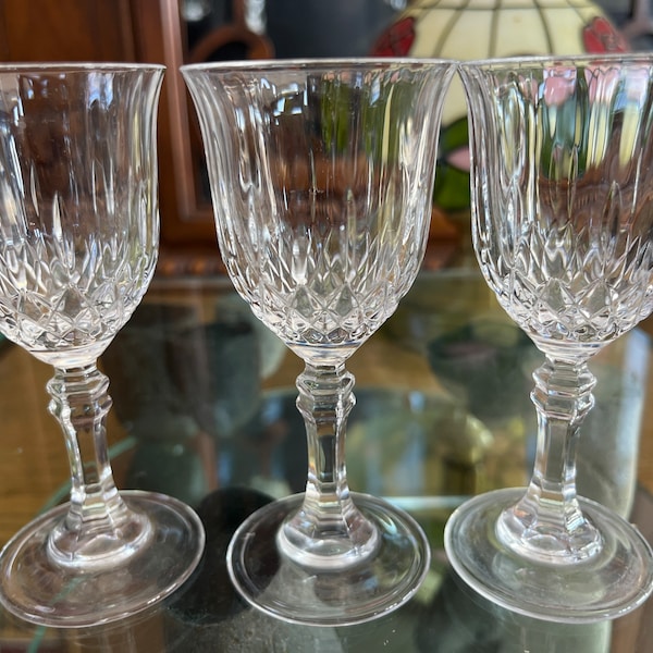 Likör / Shot Stemware Glas Longchamp Design Kristallgläser x 3Movitex oder Cristal d'Arques, Made in France, 24% Bleikristall