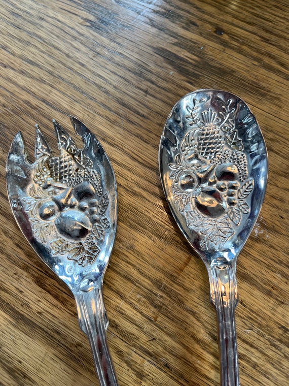 EPNS AI SHEFFLD ENGLAND セット Serving Set EPNS A1 Sheffield England Silver Plate Fruit Pattern