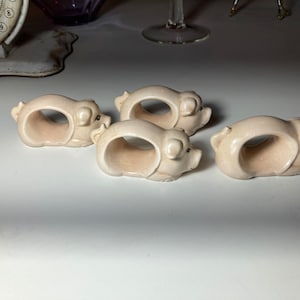 Porta tovaglioli a forma di maialino, set da 4, super carini, vintage giapponese
