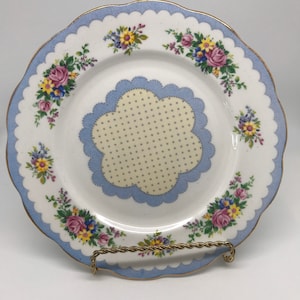 Royal Albert Crown China Prudence Salad Plate Antique Floral Country Kitchen Vintage