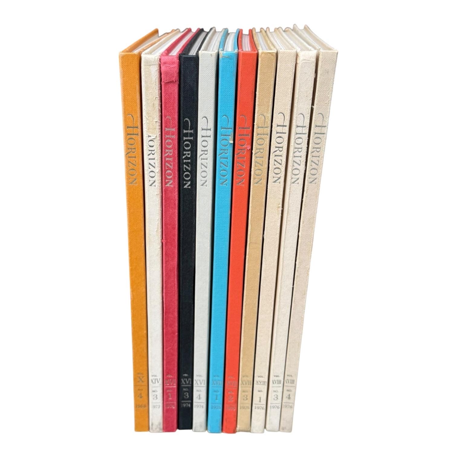 Horizon Art Book Set Vintage MCM Display Hardbook Magazine Set of