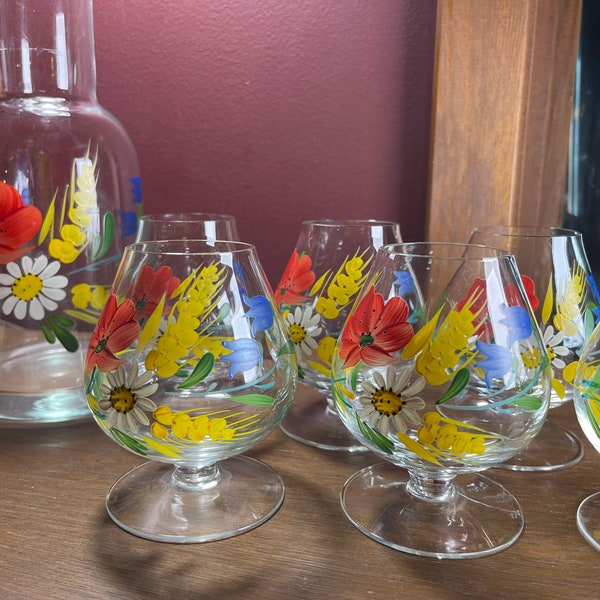 Antique Brandy Glasses Etsy