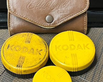 Vintage Kodak Lens Filter Set of 4 with Case