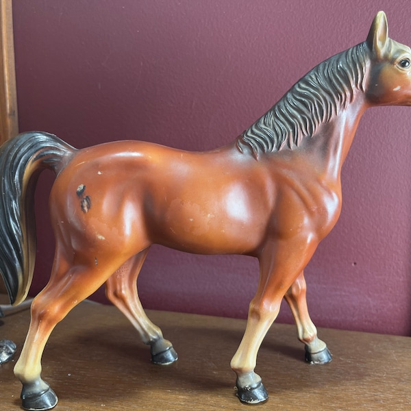 Plastic Horse Figurines Etsy