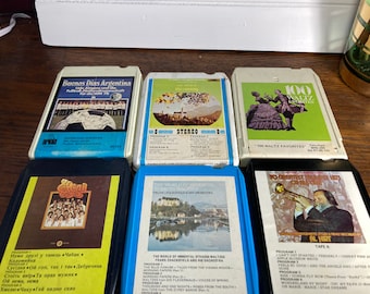Vintage 8-track tape: jouw keuze - Argentinië, Strauss, Trumpet Hits
