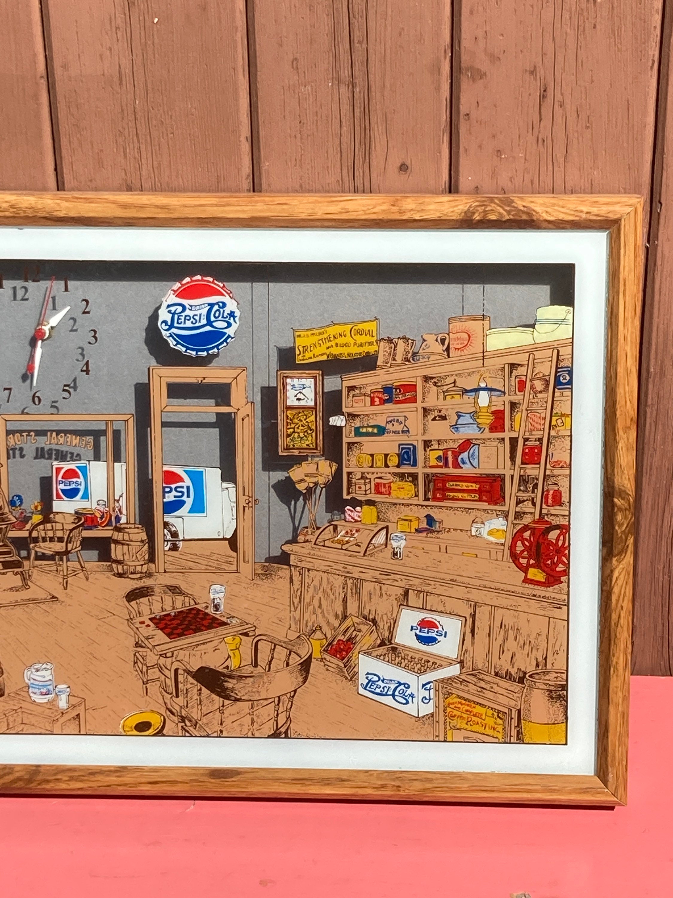 PEPSI COLA Clock Advertisement General Store Hanover Made in