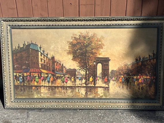 Cityscape, MCM, Original 60s Reproduction, Original Frame