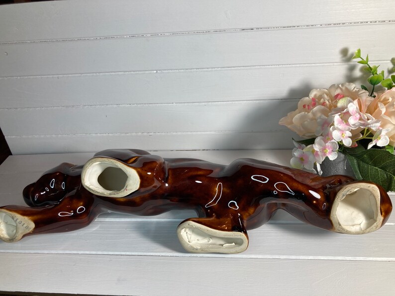 Panther Mid Century Ceramic Drip Glaze Statue Sleek Etsy