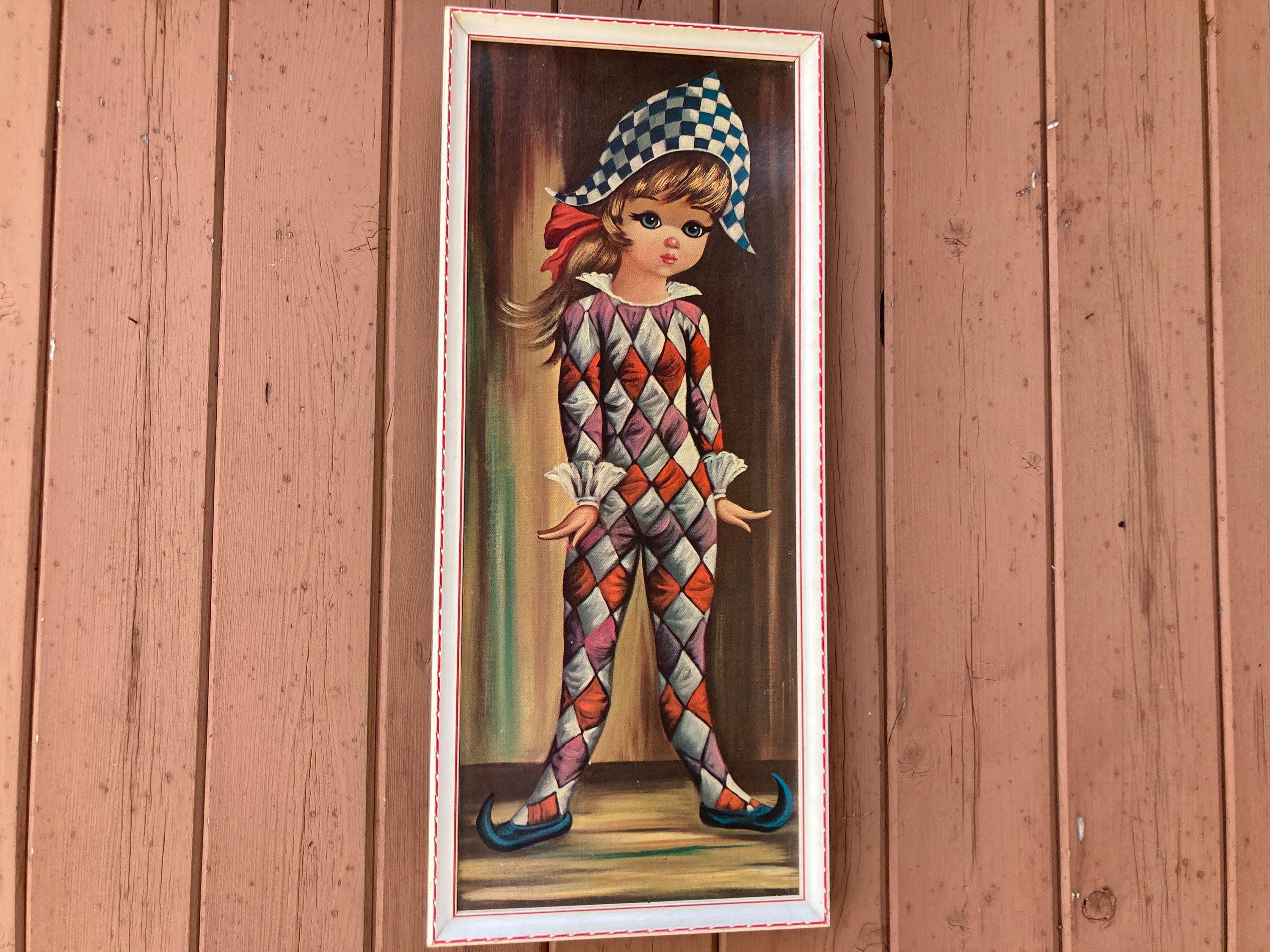 nude moppet-2 Harlequin Eden Moppet Series Big Eye Girl Wall Pictures Framed Art Decor  Vintage Original 1960's MCM - Etsy