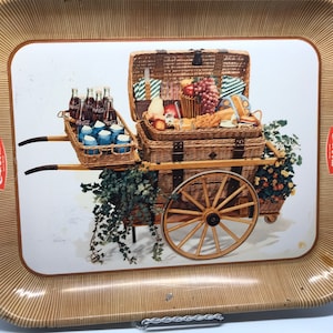 Vintage Coca Cola Tin Tray: Retro Coke Advertisement Platter