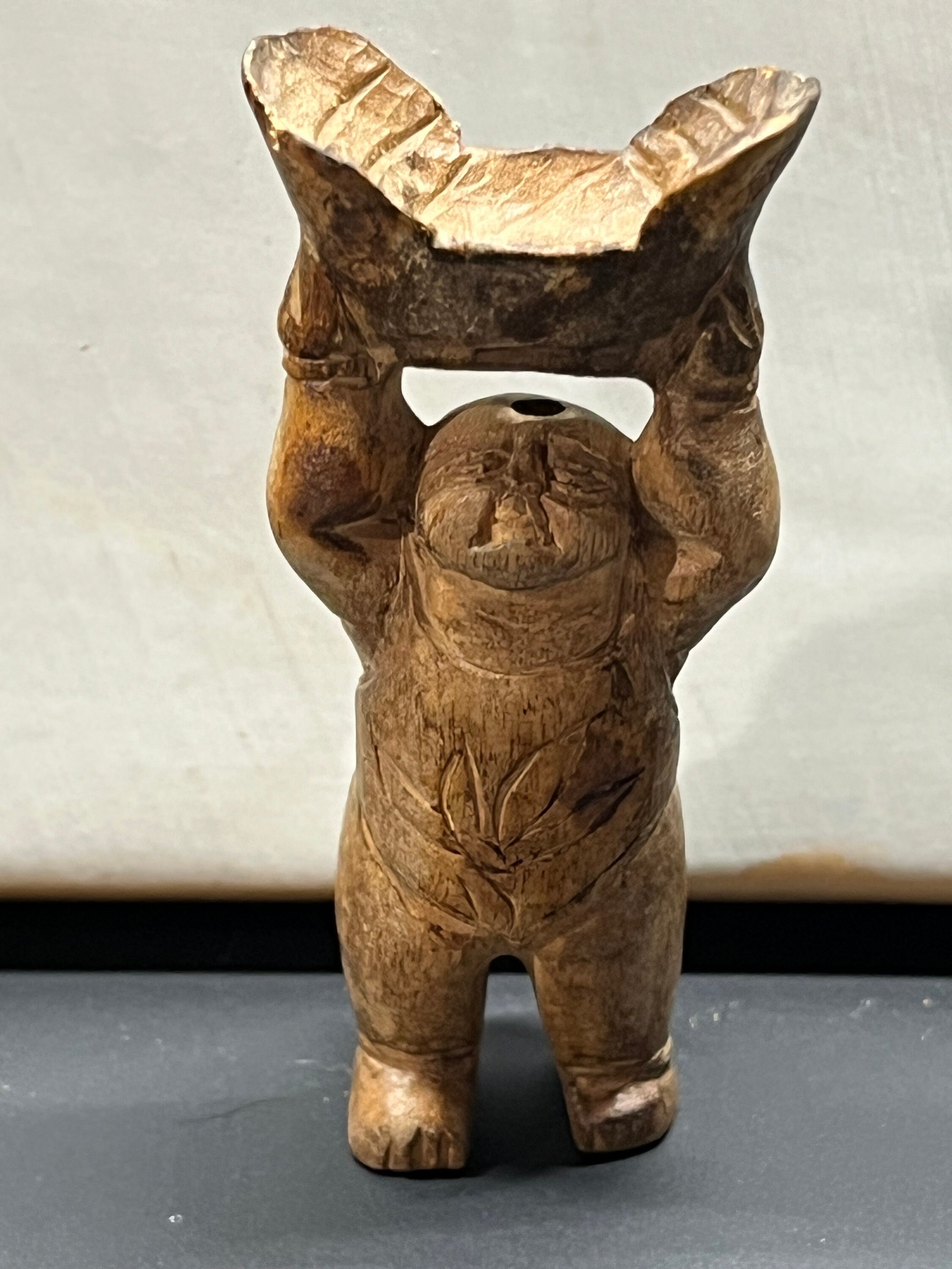 ヴィンテージ 木彫 獣像｜アジア民藝 手彫りオブジェ ヴィンテージの木製彫刻仏像：アジアのミニボウル像 - Etsy 日本