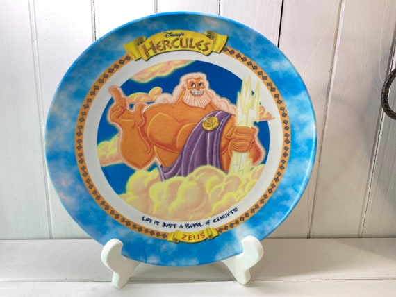 Hercules Zeus Plate Mcdonalds Plastic Melamine 1997 Disney Vintage Kids Dish Collectible Etsy Canada