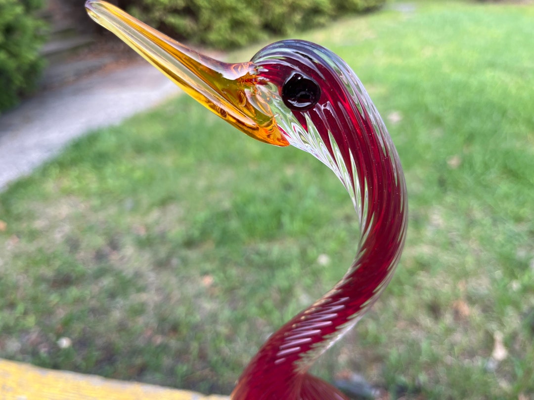 Amazon.co.jp: SUNCN ガラスの鳥の置物、ムラーノガラスの鳥の