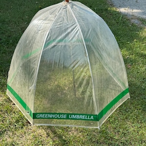 Umbrella Greenhouse Umbrella Garden Umbrella Collectible Vintage Gardening Tool
