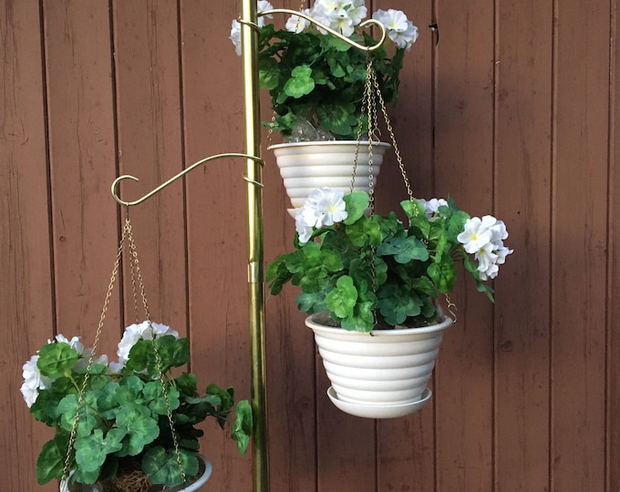 Plant Pole, Plant Hanger, Tension Pole, Ceiling to Floor, Plant Pot