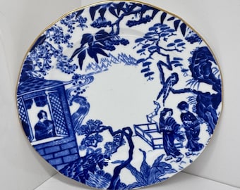 ロイヤルクラウンダービー ミカドプレート：ヴィンテージ ボーン