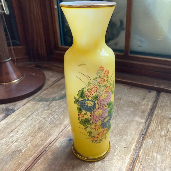 Yellow Flower Vase Etsy