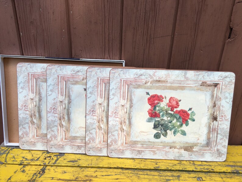 4 Placemats Pimpernel Vintage Cork Place Mats New BNIB Etsy