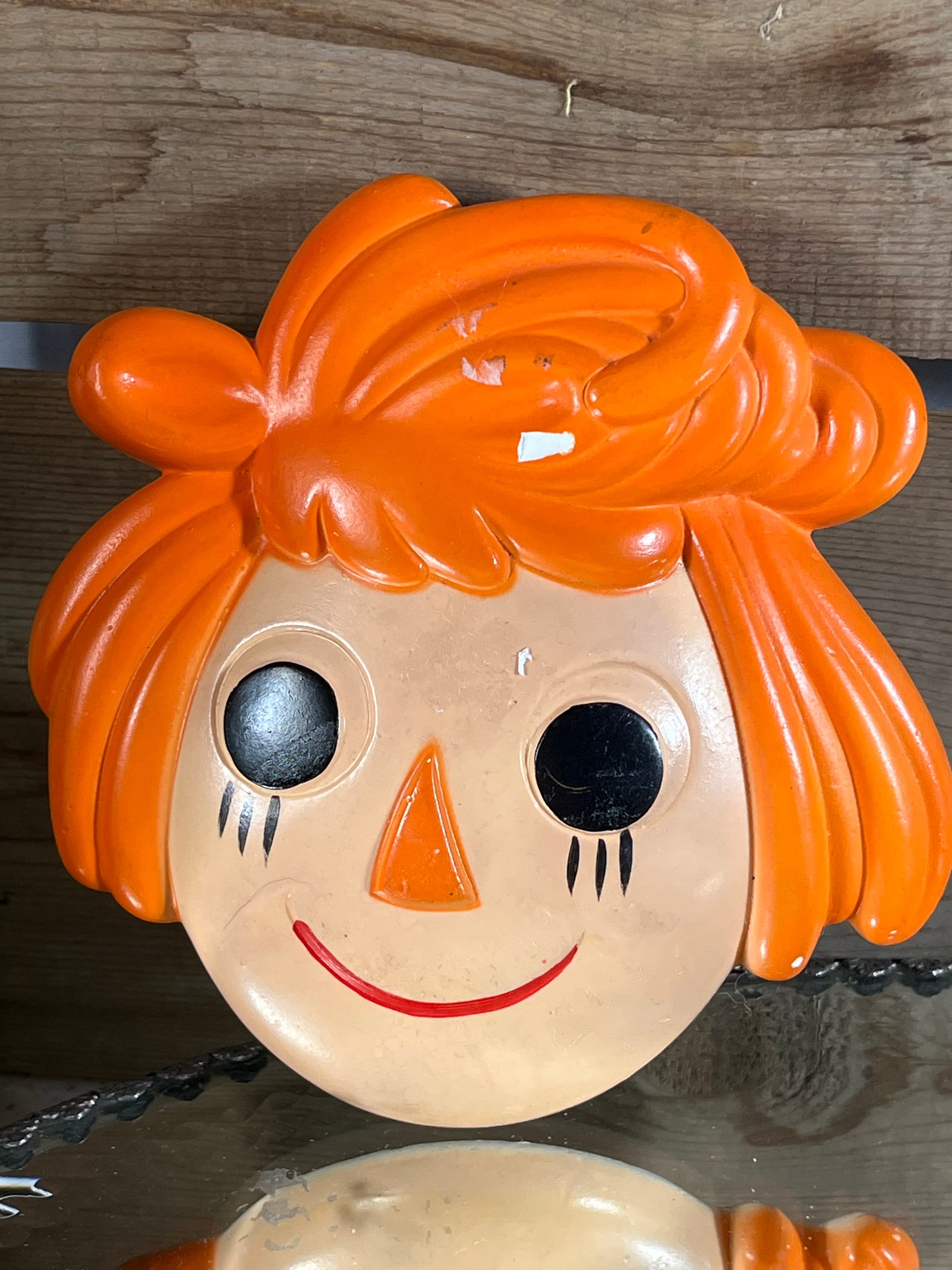 Vintage Raggedy Ann and Andy Wall Plaques - Set of 2 - Etsy