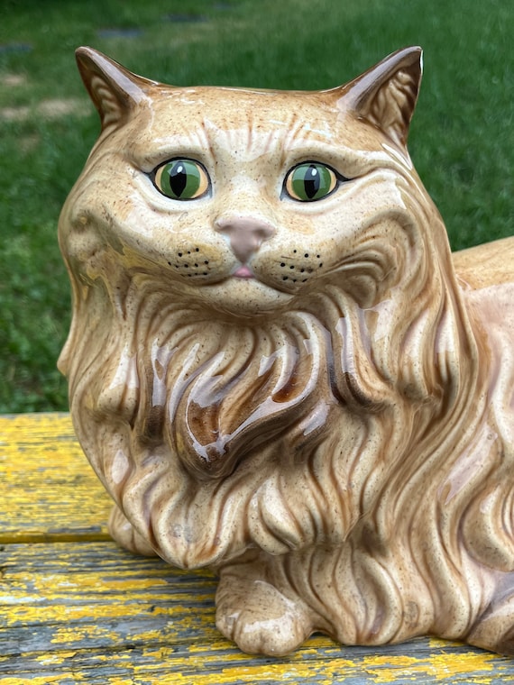 【大特価】CAT'S PAWセメント缶3点まとめ売り Cat Hobbyist Ceramic Glaze Cat Figurine Statue Vintage MCM