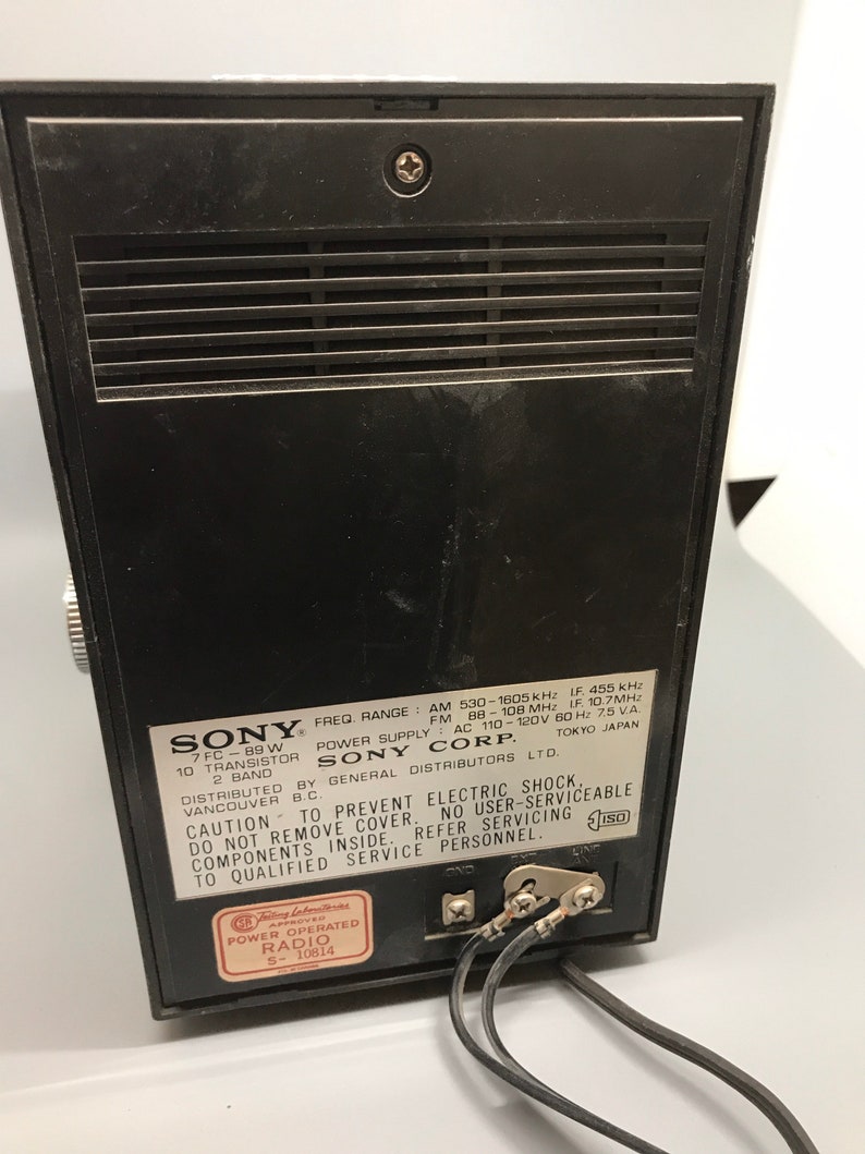 Sony Alarm Clock Radio 1971 The Sony Nag Retro Vintage Faux Etsy