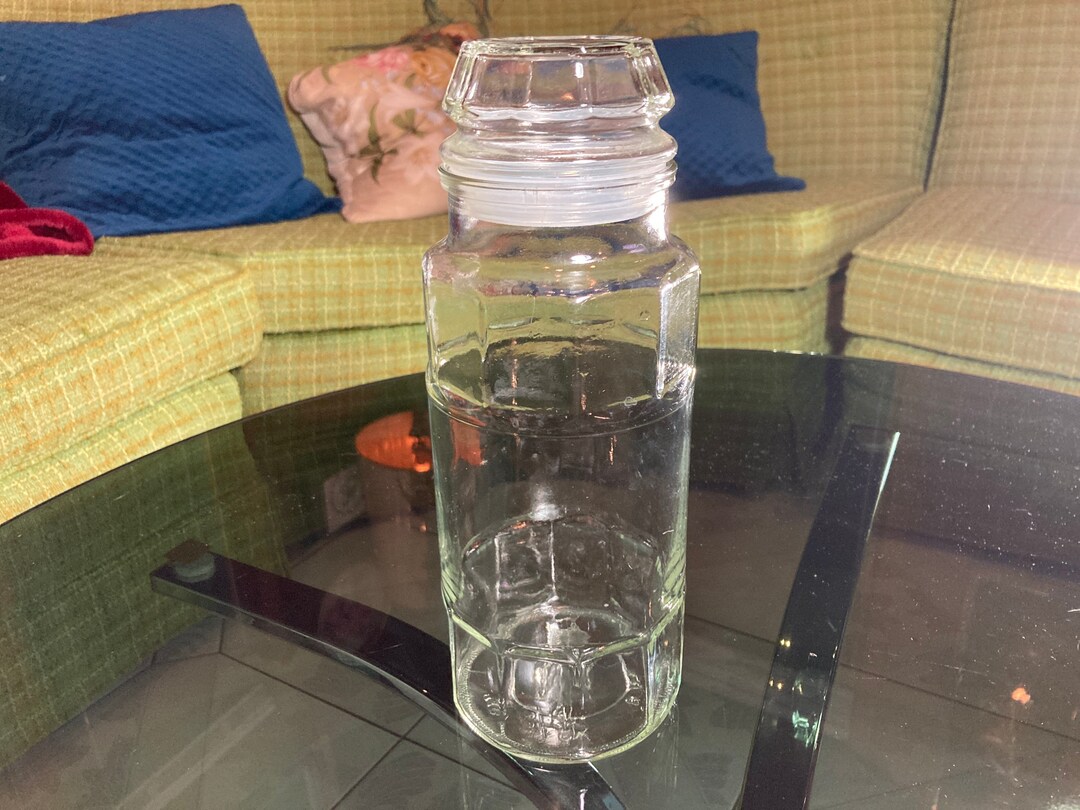 Planters Peanuts, Mr Peanut, Jar, 1978, Anchor Hocking, Vintage, Clear