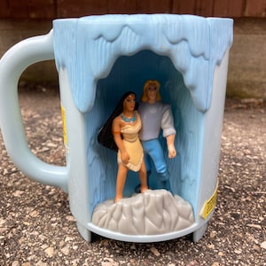 Mug Pocahontas and John Ringling Bros. Barnum & Bailey Souvenir Cup Vintage Walt Disney World on Ice