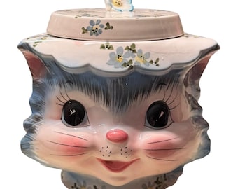 Vintage - Lefton - #1502 - MISS PRISS - Cookie Jar