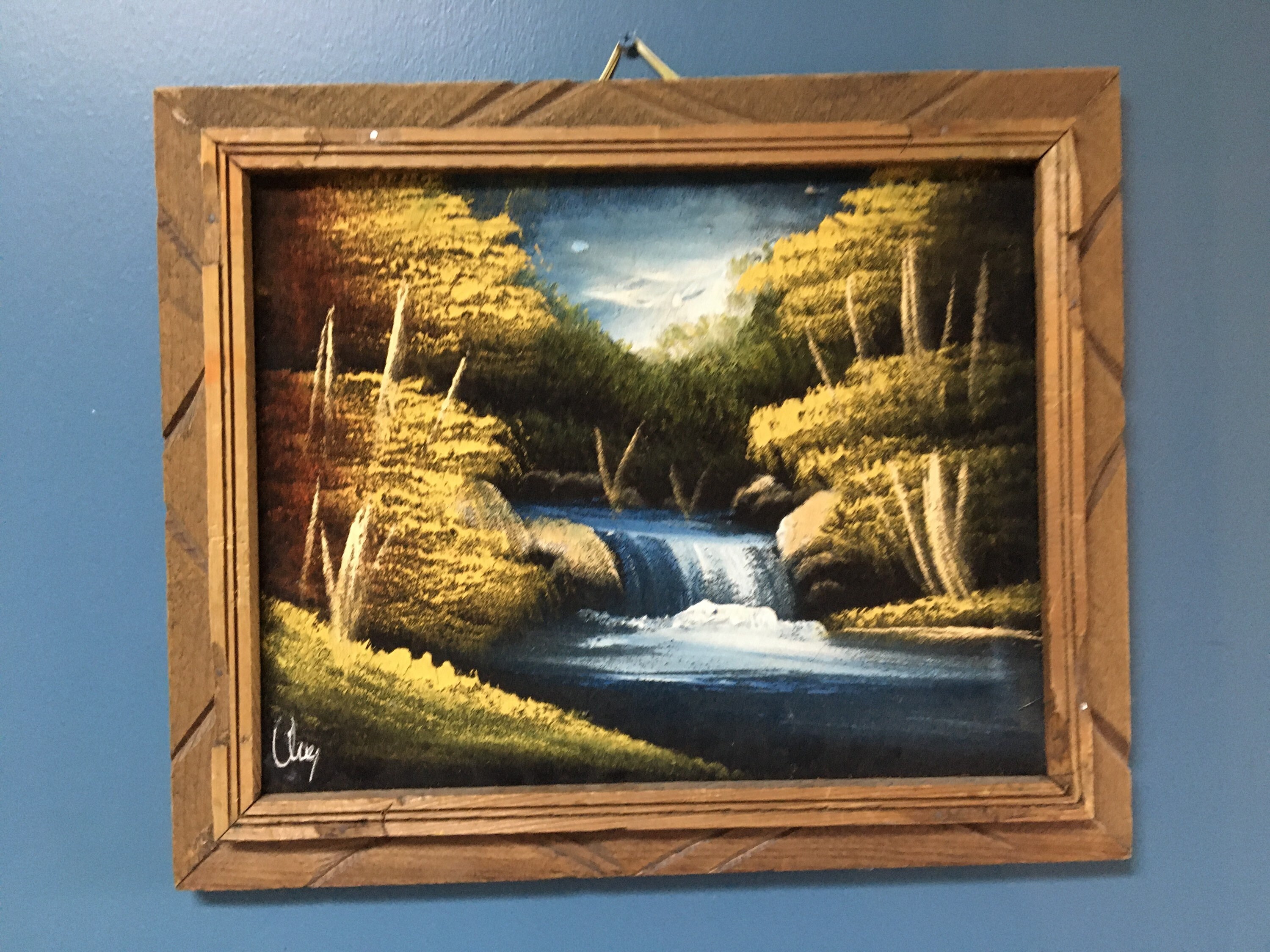 Art & Collectibles Mixed Media & Collage Handpainted Landscape Scenery Personalised Frames