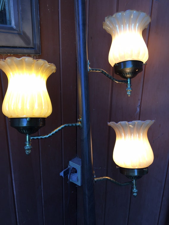 Retro tension sales pole lamp