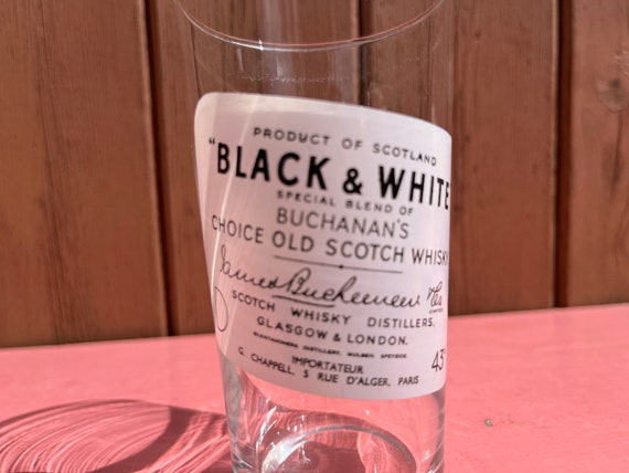 Black & White Logo Old Scotch Whisky Buchanan's Barware
