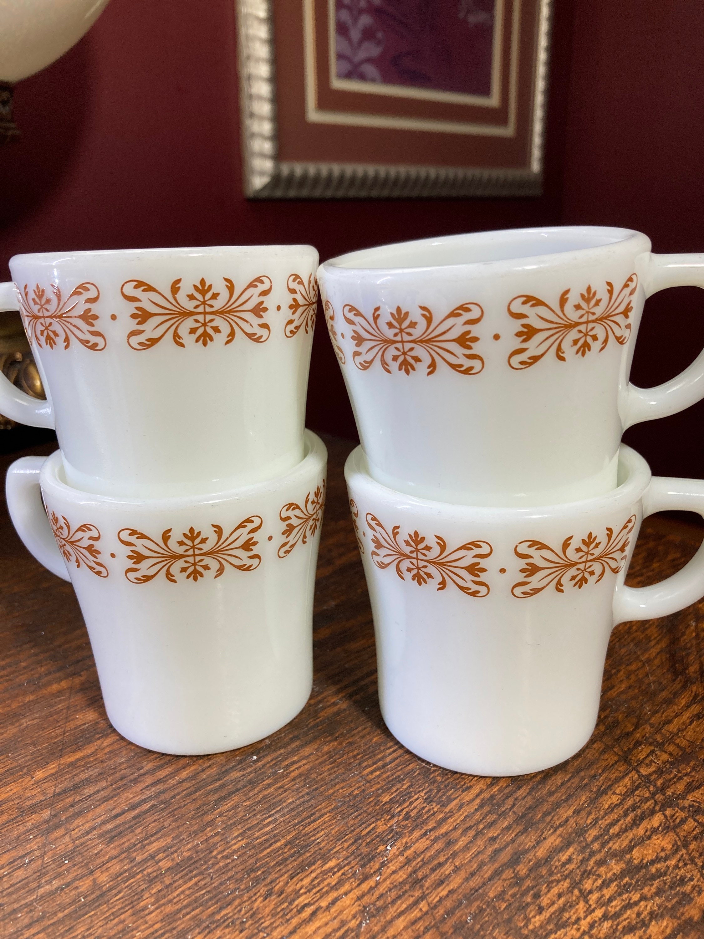 4, Pyrex, Tableware, Corning, Coffee, Mugs, Mug, Vintage, Floral, Scroll, Filigree Pattern, # 709-23, Milk Glass, Retro - Etsy 4, Pyrex, Tableware, Corning, Coffee, Mugs, Mug, Vintage, Floral, Scroll, Filigree Pattern, # 709-23, Milk Glass, Retro - Etsy