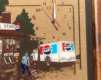 PEPSI COLA Clock Advertisement General Store Hanover Made in Japan