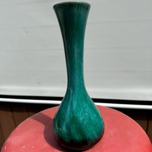 Blue Mountain Pottery BMP  Planter Vase Vintage Ceramic Glaze MCM Retro Long Neck Canada Pottery