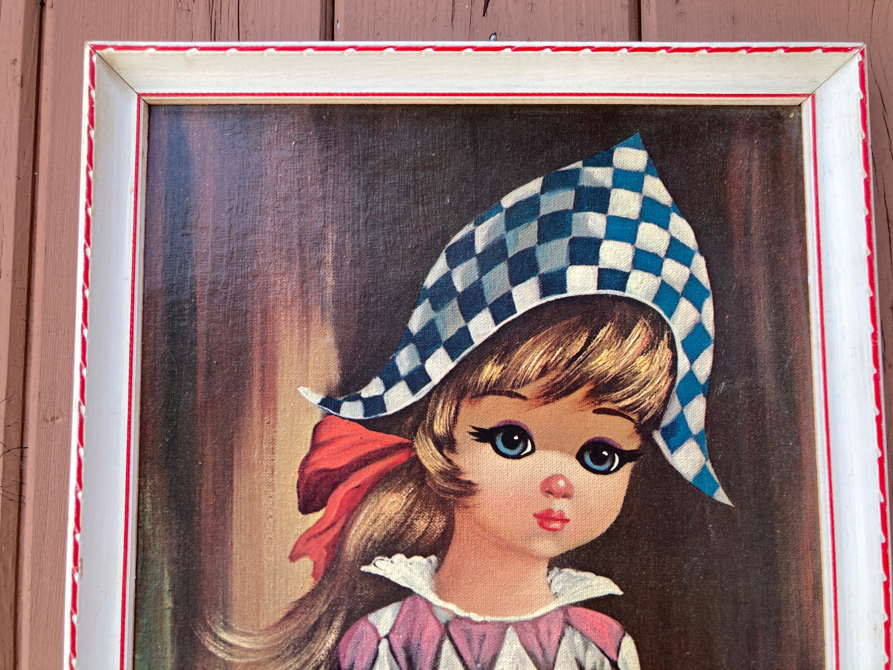 Harlequin Eden Moppet Series Big Eye Girl Wall Pictures