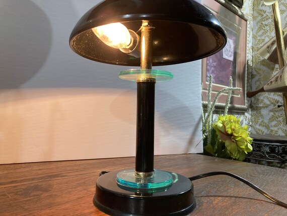 Mushroom lamp sale black