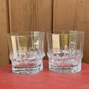 Tapio Wirkkala Iittala Pallas Whiskey Glasses - Finland Art Glass