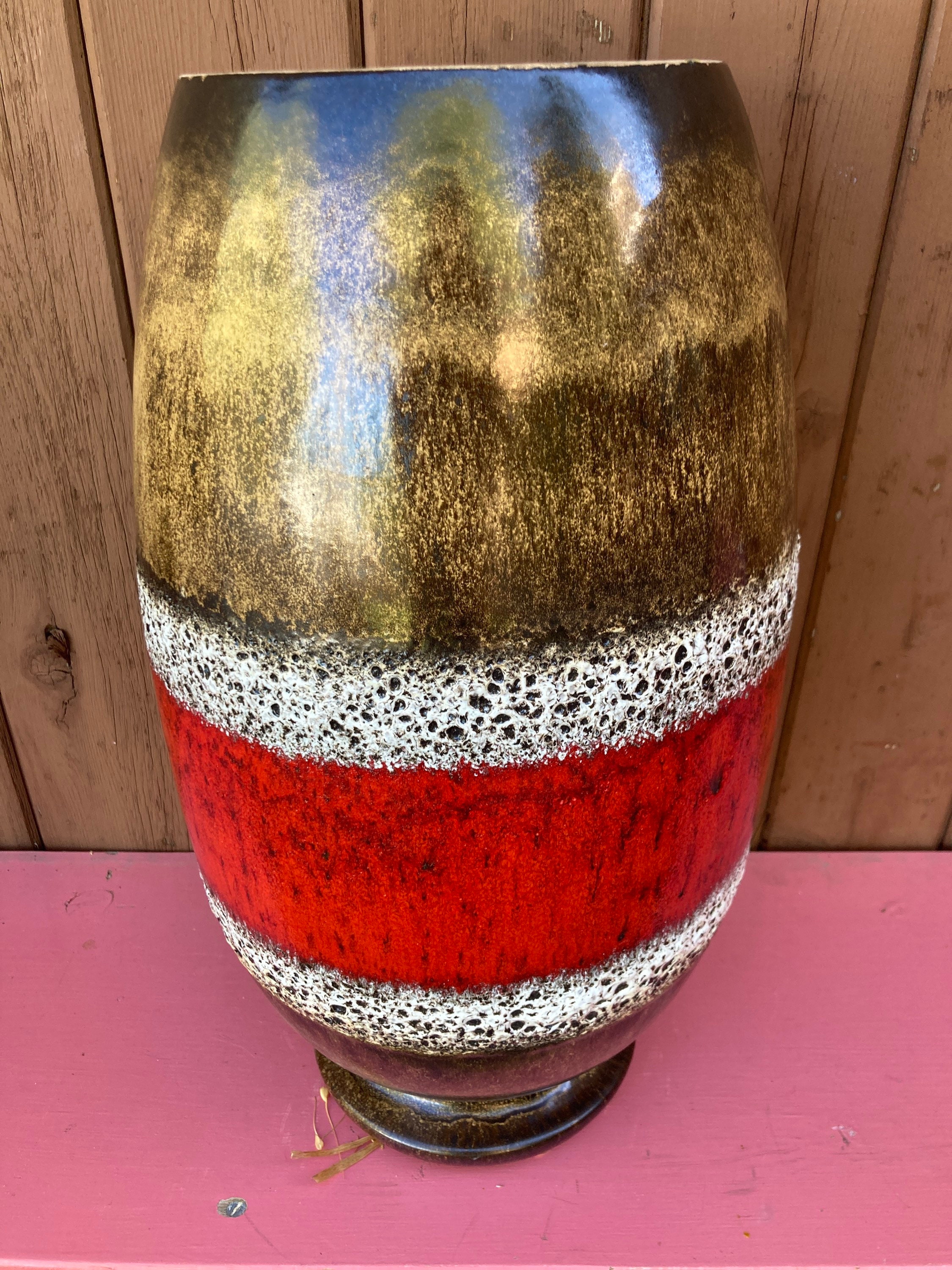 【特大】 Fat Lava Scheurich 495-48 特大】 Fat Lava Scheurich 495-48 Large Pottery Fat Lava